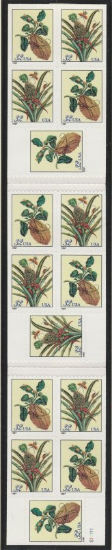 BK261 Merian Botanical Prints Booklet of 15 MNH $1 Shipping