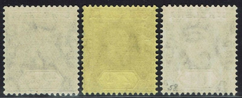 ST HELENA 1908 KEVII 2½D 4D AND 6D