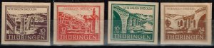 Thuringia 1946,Sc.# MNH, Michel#112-115 paper y with economy gum