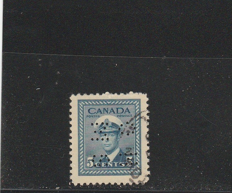 Canada   255    (O)    1942     Perforé HOMS  (Taxe de guerre)