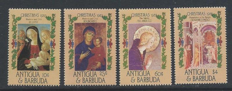 Antigua MNH Set 905-8 Christmas set, 2018 CV $4.35