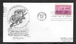 Just Fun Cover #1067 FDC Armed Forces Reserve ArtMaster Cachet (my3358)