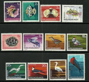 Cocos Islands Scott 8-19 MNH** 1984 Marine life set CV$12.65