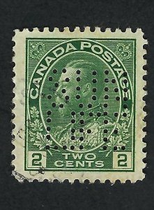 CANADA COMMERCIAL PERFIN SUNLIFE SCOTT 107 VF USED BS21865