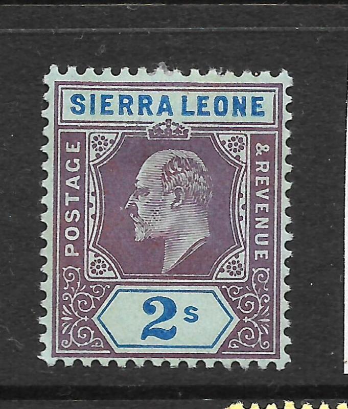 SIERRA LEONE  1907-12   2/-   KEVII   MLH1  SG 109