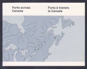 Canada 992a (983-92) 1983 Canada Day Various Forts Full Booklet of 10 (2 Scans)