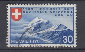 J30078, 1939 switzerland part of set used #255 italian