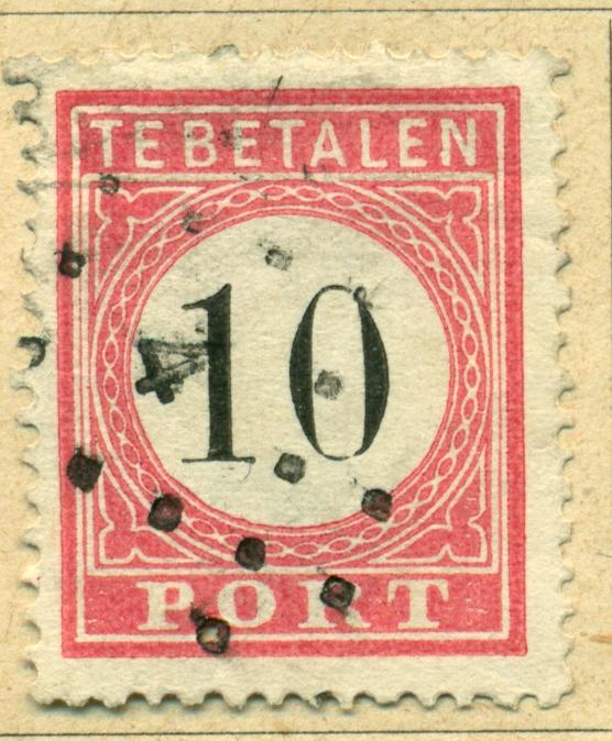 Netherlands Indies 1882 #J9b U SCV(2018)=$4.50