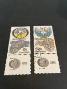 Czechoslovakia sc C75,C76 MHR+u w/labels