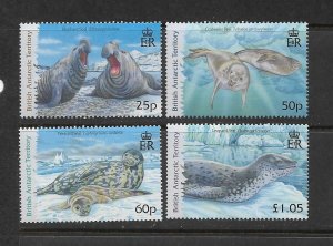 BRITISH ANTARCTIC TERRITORY #374-7  SEALS   MNH