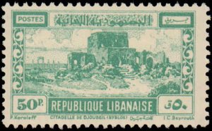 Lebanon #229-233, Incomplete Set(5), 1949, Hinged,#229,230 Have Gum Disturbance