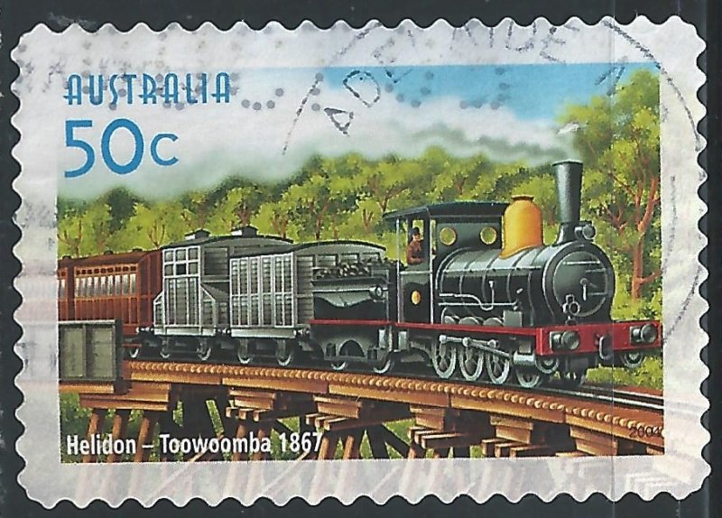 Australia #2293 50¢ Australian Railways - Helidon to Toowoomba Line