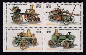 Chile 1114a Fire Engines MNH VF
