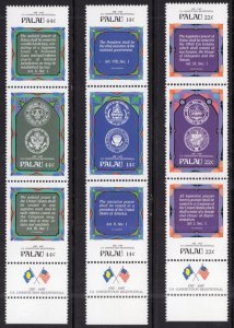 Palau 155-163a MNH VF