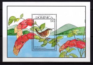 Dominica 1990 House Wren Mint MNH Miniature Sheet SC 1249