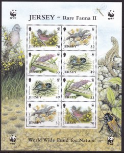 Jersey, WWF, Fauna, Birds, Animals MNH / 2004