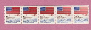 PNC5 18c Flag 5 US #1891 MNH F-VF