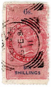 (I.B) New Zealand Revenue : Stamp Duty 6/- (1870)