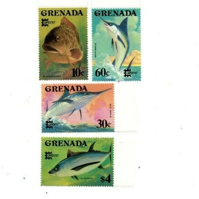 Grenada 1987 - Game Fish CAPEX - Set Of 8 Stamps - Scott #1506-13 - MNH