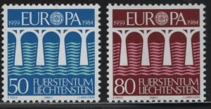 Liechtenstein 1984 EUROPA CEPT set 2 values Perforated Mint (NH