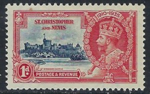 St Kitts Nevis 72 MLH 1935 issue (ak4447)