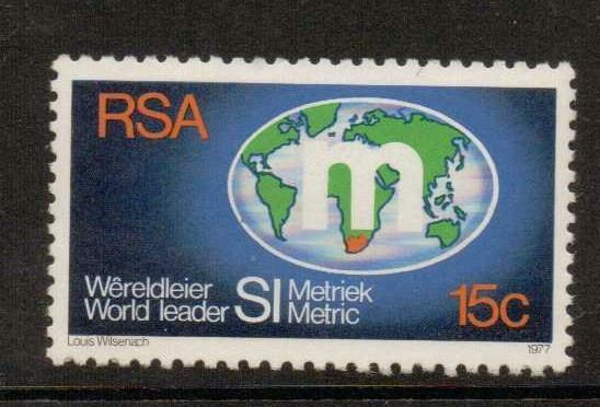 SOUTH AFRICA SG436 1977 METRICATION MNH