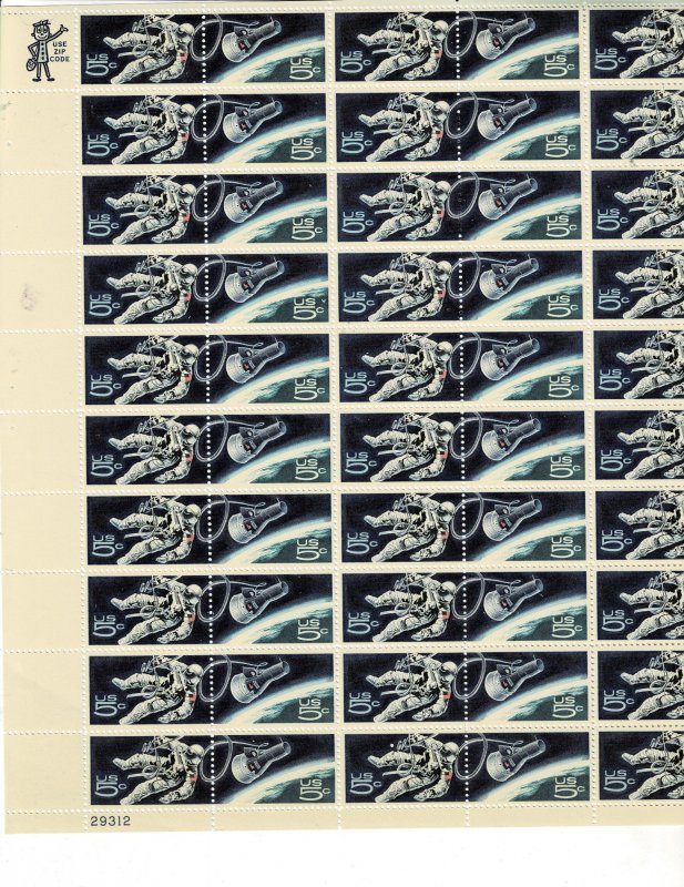 Space Gemini 5c US Postage Sheet #1331-32 VF MNH