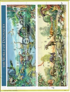 US SP1236 Dinosaurs Souvenir Page #3136