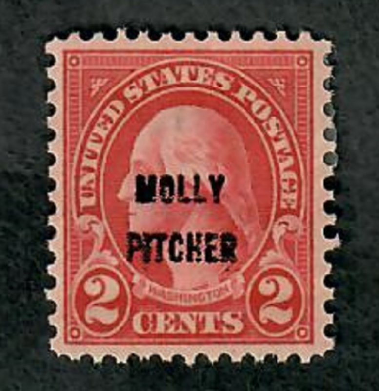 646 Molly Pitcher Mint Hinged single