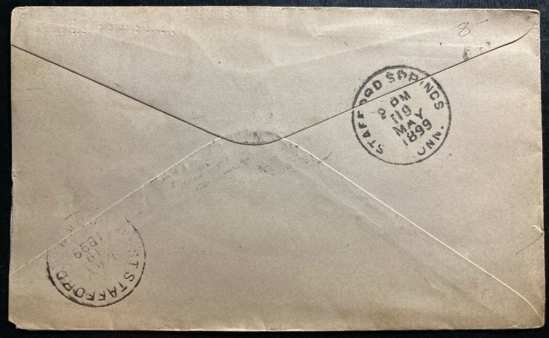 1899 Minneapolis MD USA HH King Millers Advertising Cover To Stafford CT