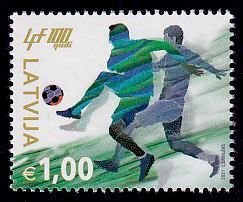 Latvia Sc# 1073 MNH Latvian Soccer Federation Centenary