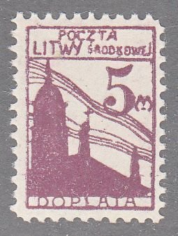 central lithuania   scott no J5  mh