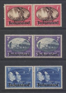 Bechuanaland Scott 137/139 - SG129/131, 1945 Victory Set MH*