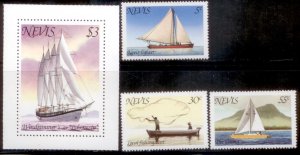 Nevis 1980 SC# 114-7 Ships MNH-OG E170