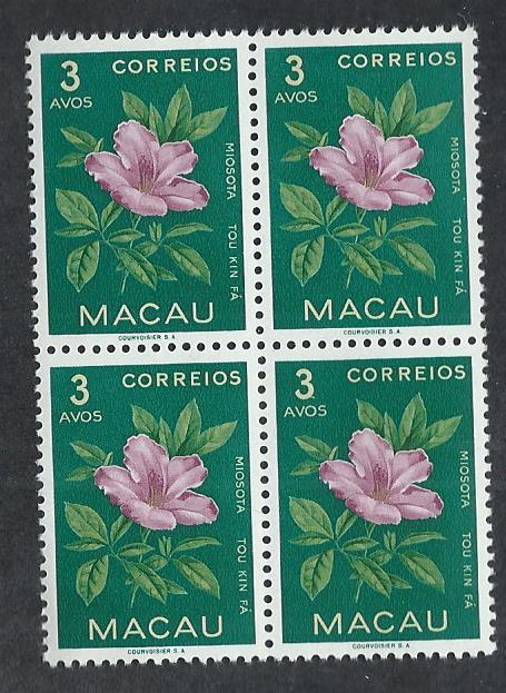 MACAO SC# 373 B/4 VF/NH 1953