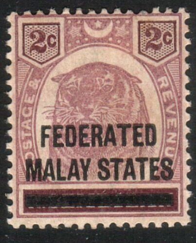 MALAYA FMS 1900 2c SG2 mint, usual brownish gum............................10507 