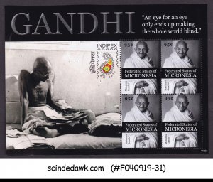 MICRONESIA - 2011 MAHATMA GANDHI / INDIPEX 2011 - MIN/SHT MNH