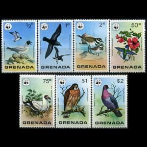 GRENADA 1978 - Scott# 849-55 WWF-Birds Set of 7 NH