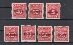 Italy Scott #NJ1-NJ7 MNH