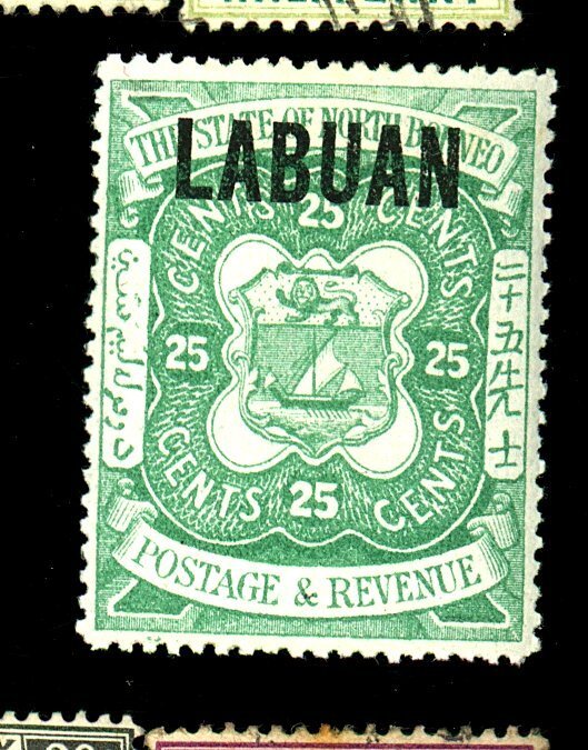 LABUAN 63 MINT FVF OG HR Cat $45