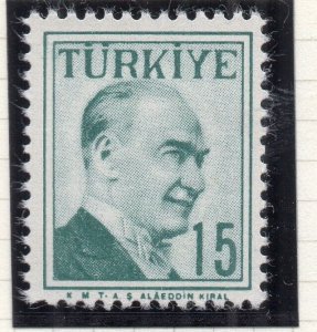 Turkey 1957-58 Early Issue Fine Mint Hinged 15p. NW-17661