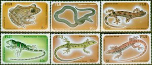 Fiji 1986 Reptiles & Amphibians Set of 6 SG741-746 V.F MNH