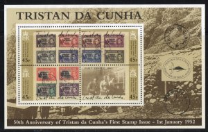 Thematic stamps TRISTAN DA CUNHA 2000 50th STAMP ANNIV. MS739 mint