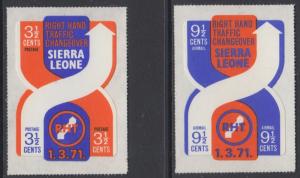 XG-AM750 SIERRA LEONE IND - Road Safety, 1971 Traffic, 2 Values MNH Set