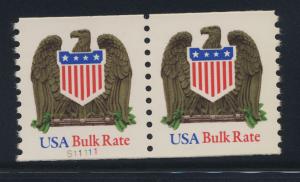 2604  MNH shinny gum plate pair S11111