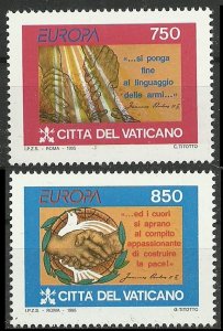 1995 Vatikan City 1141-1142 Europa Cept