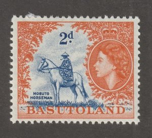 Basutoland, stamp, scott#48,  mint, hinged,  2d,