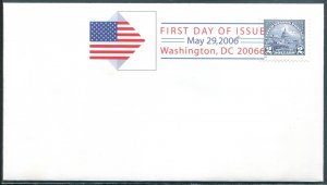 4075b US $2 Washington 2006 World Philatelic Exhibition, FDC colored postmark