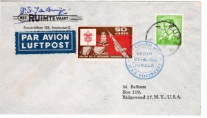 Belgium 1960 Scout Rocket Mail Baden Powell II