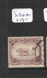 MALAYA KEDAH (P1401B) COW 21C  SG 32   VFU